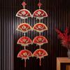 1 pair Hollow New Year Decorations Tassels Couplets Ornaments Hanging Ornament Hanging Vietnamese Red Couplets