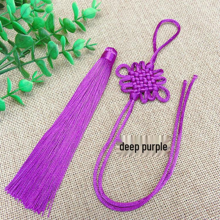 Chinese Knot Car Pendant - Handmade Tassel Accessory (Pack of 6)