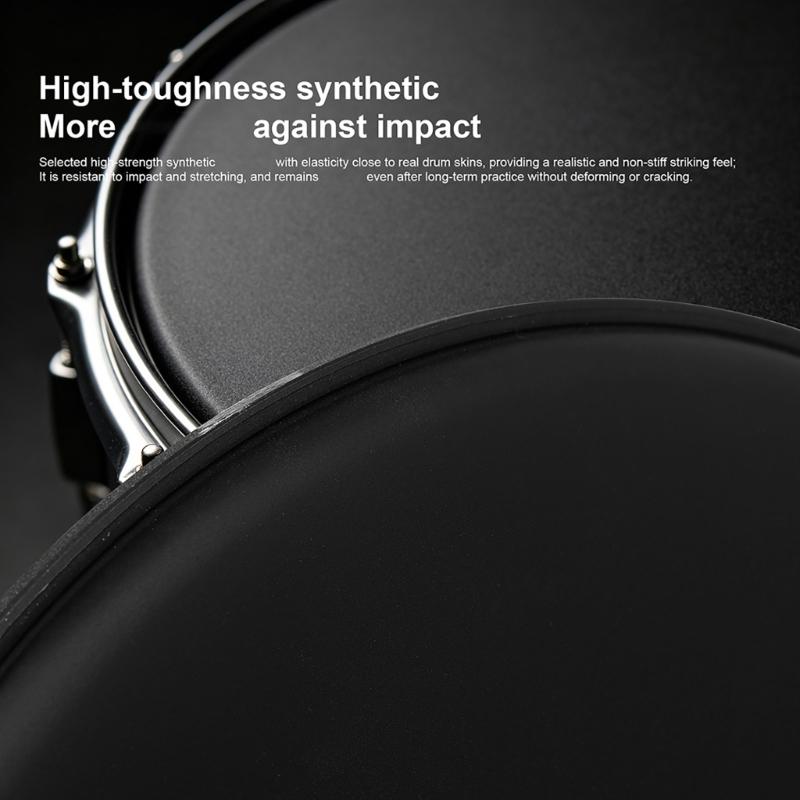 Black Sandblast Snares Drum Head Nonslip Surfaces Percussion Jazz And Snares Drum Head Cover for Practice And Performances