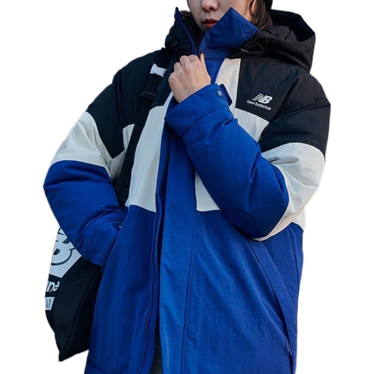 New Balance Color Block Windbreaker Asia Sizing 'Blue White Black' Unisex 5PC44593-NV