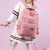 Korean Styles Backpack Lovely Rabbits Print Backpack Student School Backpack Large Capacity Backpack Girls School Bag