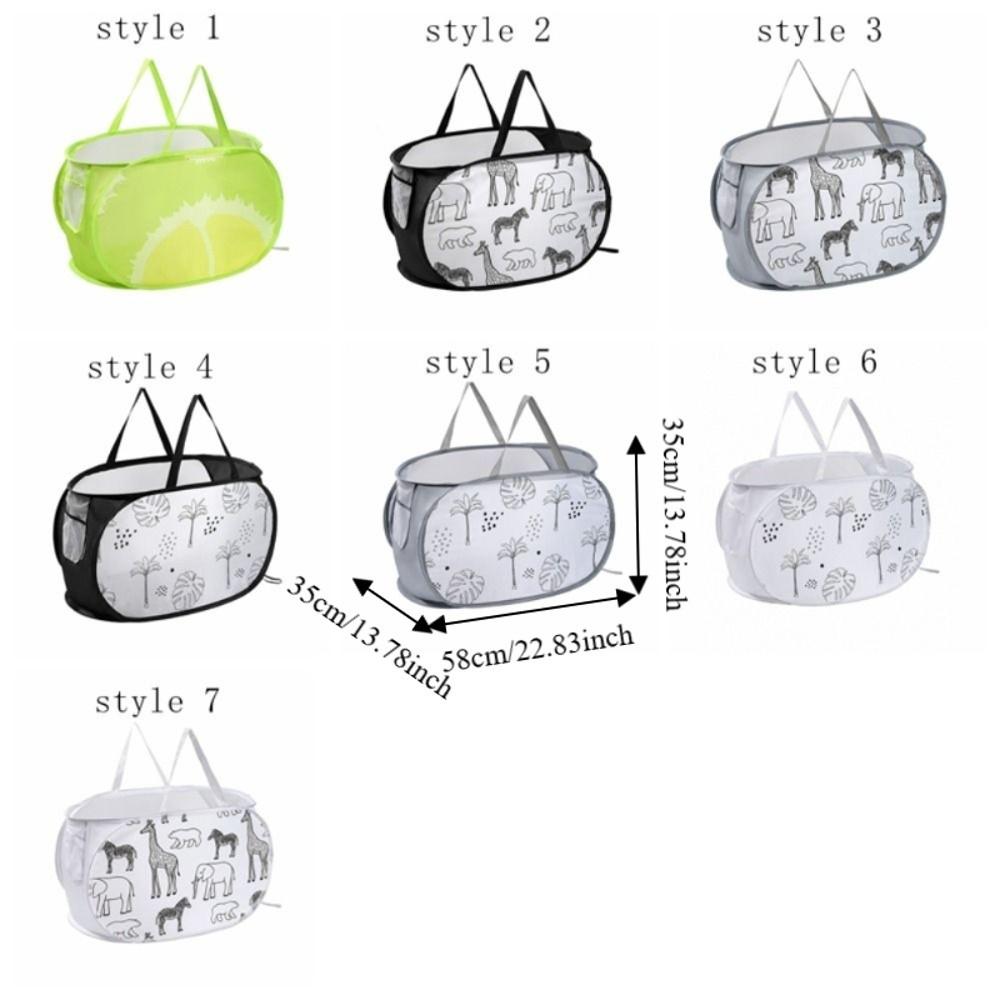 Cartoon Folding Laundry Basket Collapsible Laundry Hamper Space Saving Storage Basket Bedroom