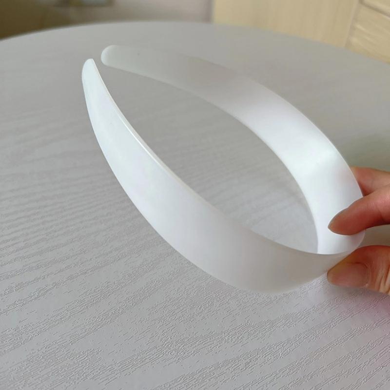 3pcs 20/25/30/40mm White Plastic Headbands Plain No Teeth Head Hoop Band Base for DIY Hair Jewelry Making Headbands Accessories