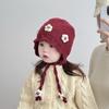 Pompom Ear Protection Hat Windproof Lei Feng Hat New Pullover Cap  Infants