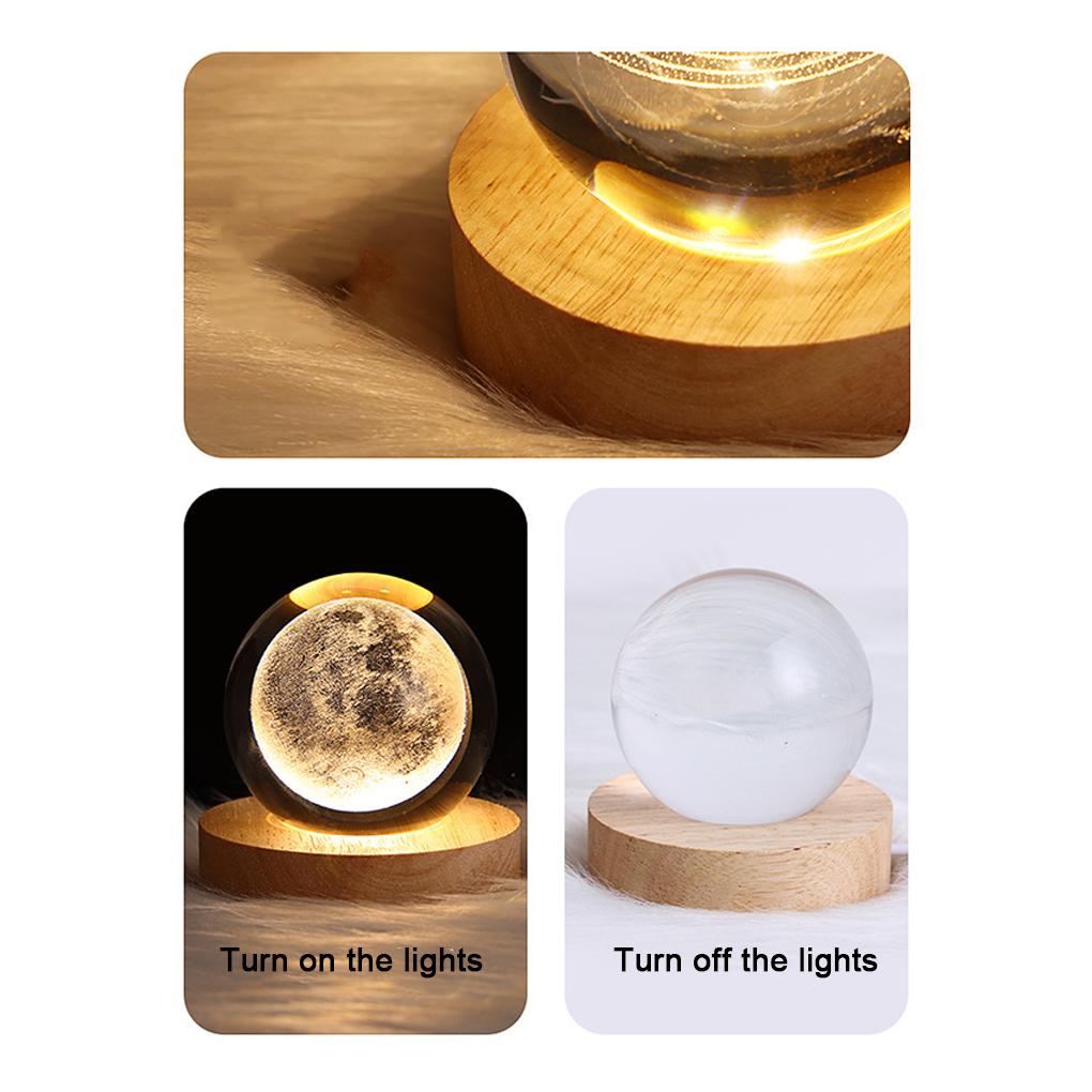 LED Night Light With Exquisite Craft And Smooth Line Bedroom Decor Ball Night Light Bedside Light