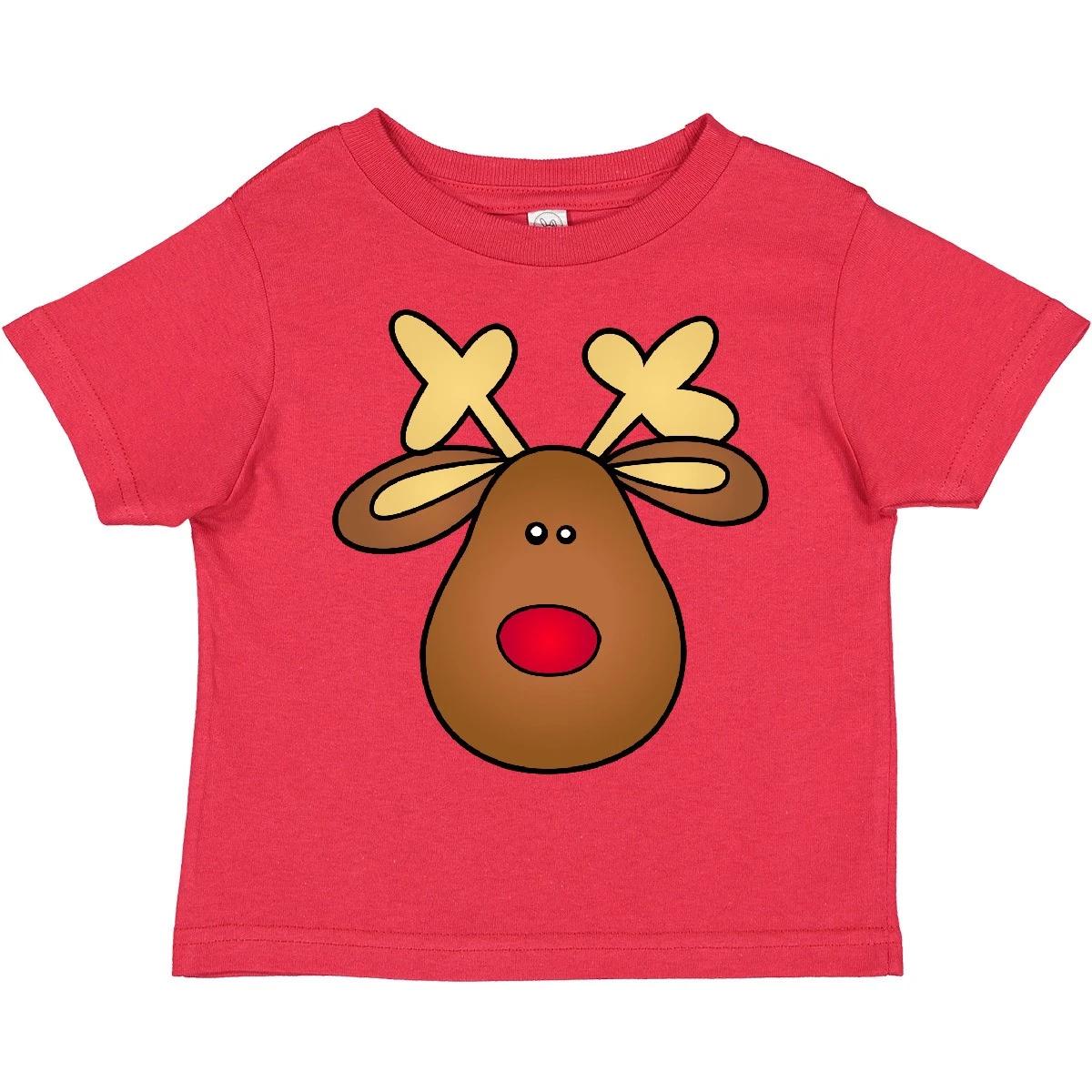 Inktastic Rudolph The Red Nose Reindeer Toddler T-Shirt Nosed Christmas Santa 100