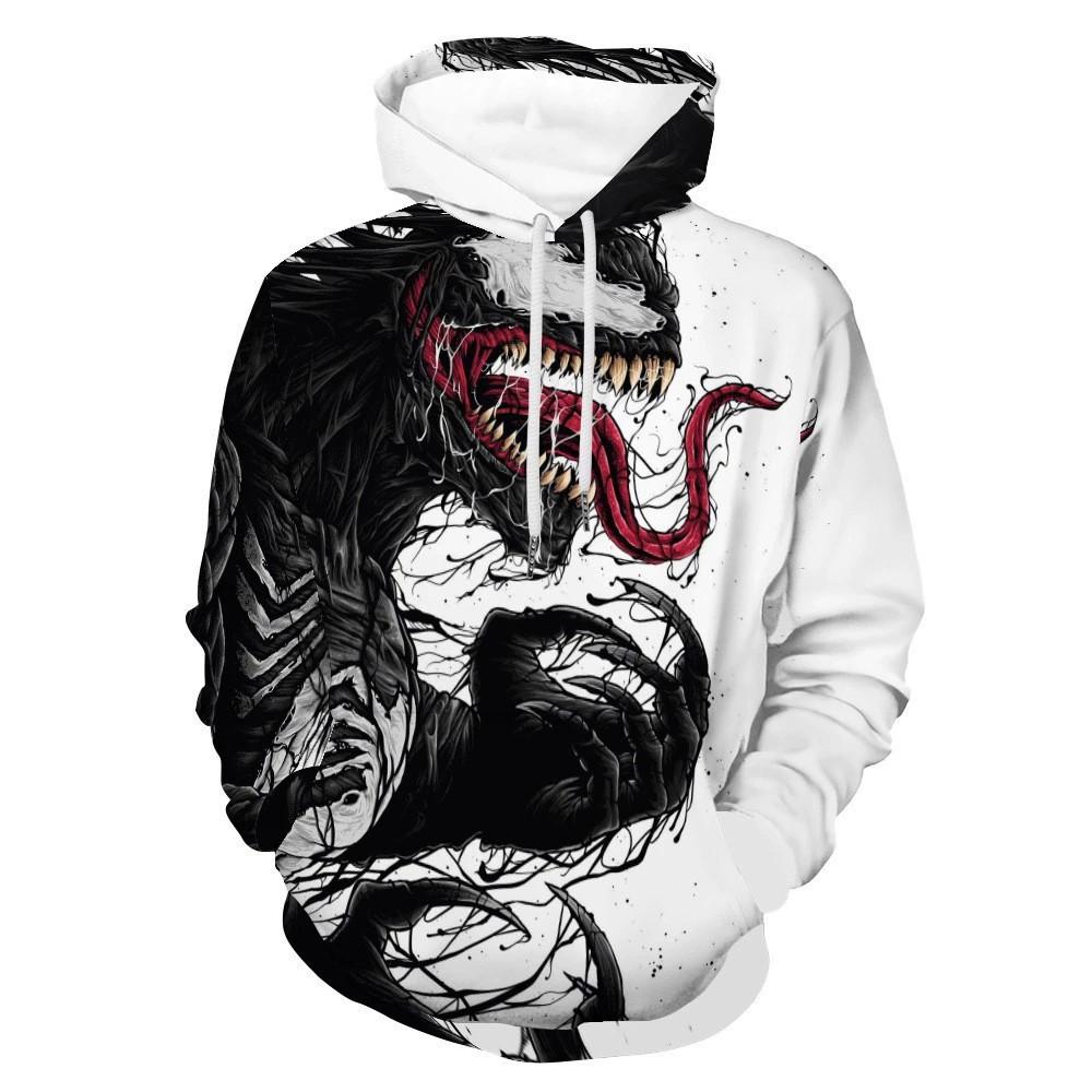  3D Digital Printing Men's and Women's Hoodies, Sweaters, Long Sleeves, Loose Spring and Autumn Clothes