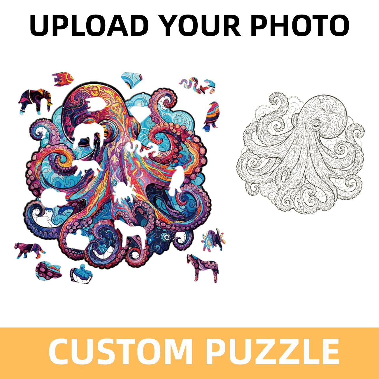 Custom Design A5 3mm Wooden Puzzle 3D Basswood Laser Cut High Precision Crafted Custom Puzzles for Bookshelf Decoration 101~500