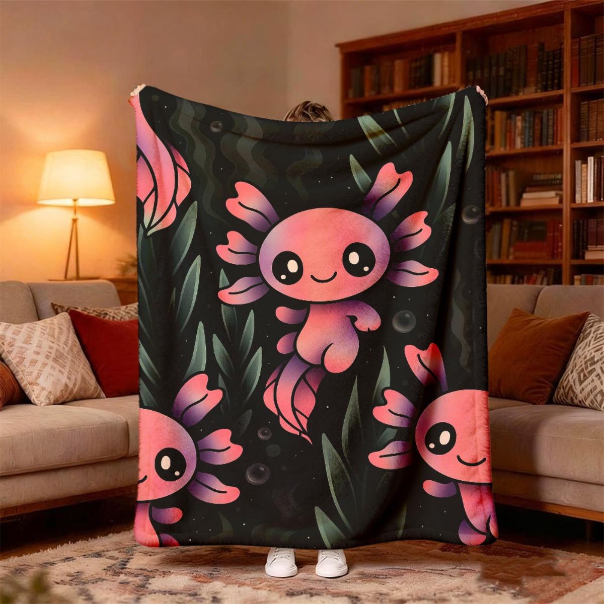 Cute Octopus Ocean Sea Life Blanket Throw Plush Fuzzy Cozy Kids Nursery Decor Bedspread 150x200cm 75X95CM