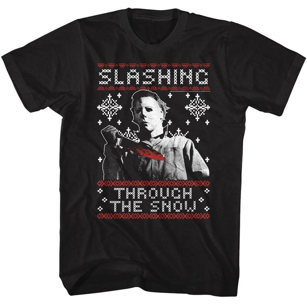 Halloween - Slashing Thru The Snow - Licensed -  Short Sleeve Children s T-shirt 150
