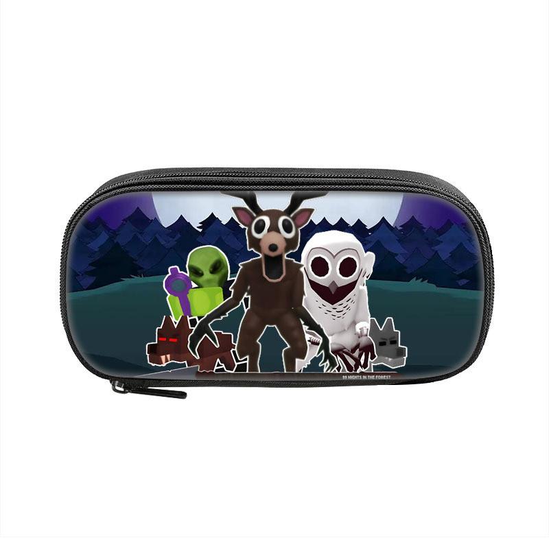 99 Nights In The Forest Print Pencil Bag With Polyester Construction For Middle School Students
