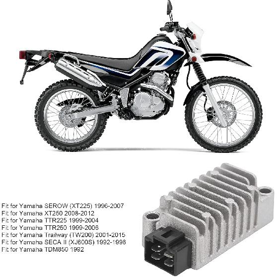 Voltage Regulator Rectifier 3TJ‑81960‑02‑00 Aluminium Alloy ABS OEM Rectifier Replacement Fit for XT225 XT250 TTR 225 TTR 250 TW200 XJ600S