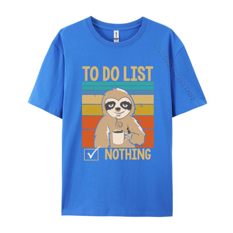 Mens Shirts Graphic Tee To Do List Nothing Coffee Drinking Funny T Shirts Mens Fashion T Shirt Cotton Tee Top