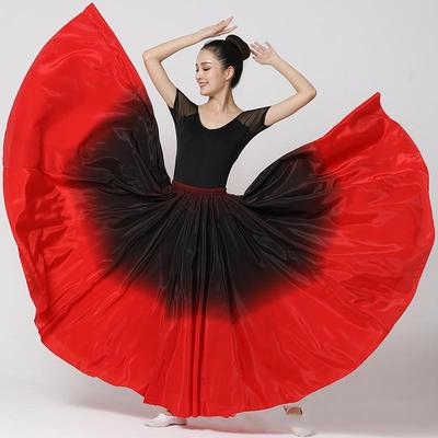 720 Degree Španělsko Flamenco Dance Performer Šaty Ženy Scénické představení Taneční sukně Kostýmy Vestido