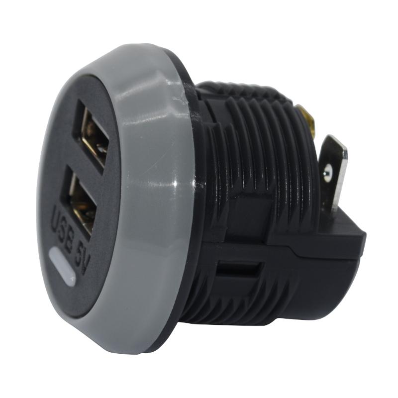 Dual USB Charger Socket Power Outlet 3.1A/4.8A/3.1A To 4.2A for Car Boats Marine RV Mobile