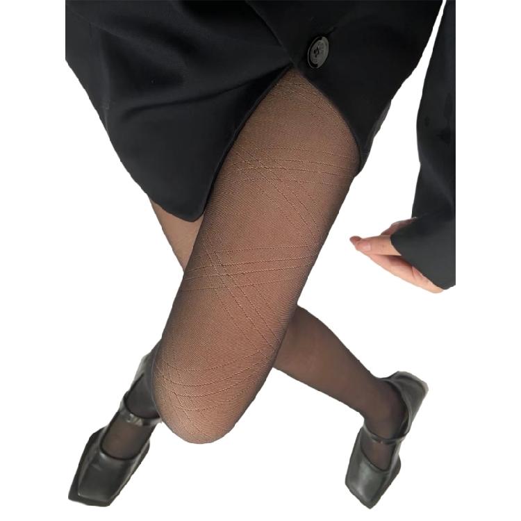 Women s Sheer Patterned Tights High Waist Pantyhose Thigh High Stockings Silk Stockings