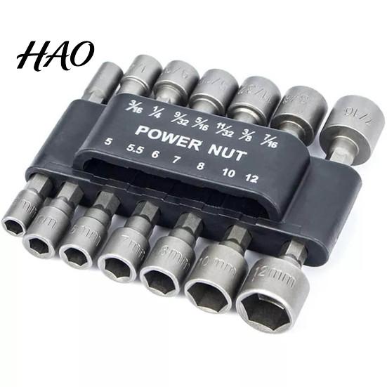Hex Shank 1 Set Screw Nuts Quick Change Anti-rust Steel High Nut Driver Torque Hexagon Power Drivers Household Supplies Socket