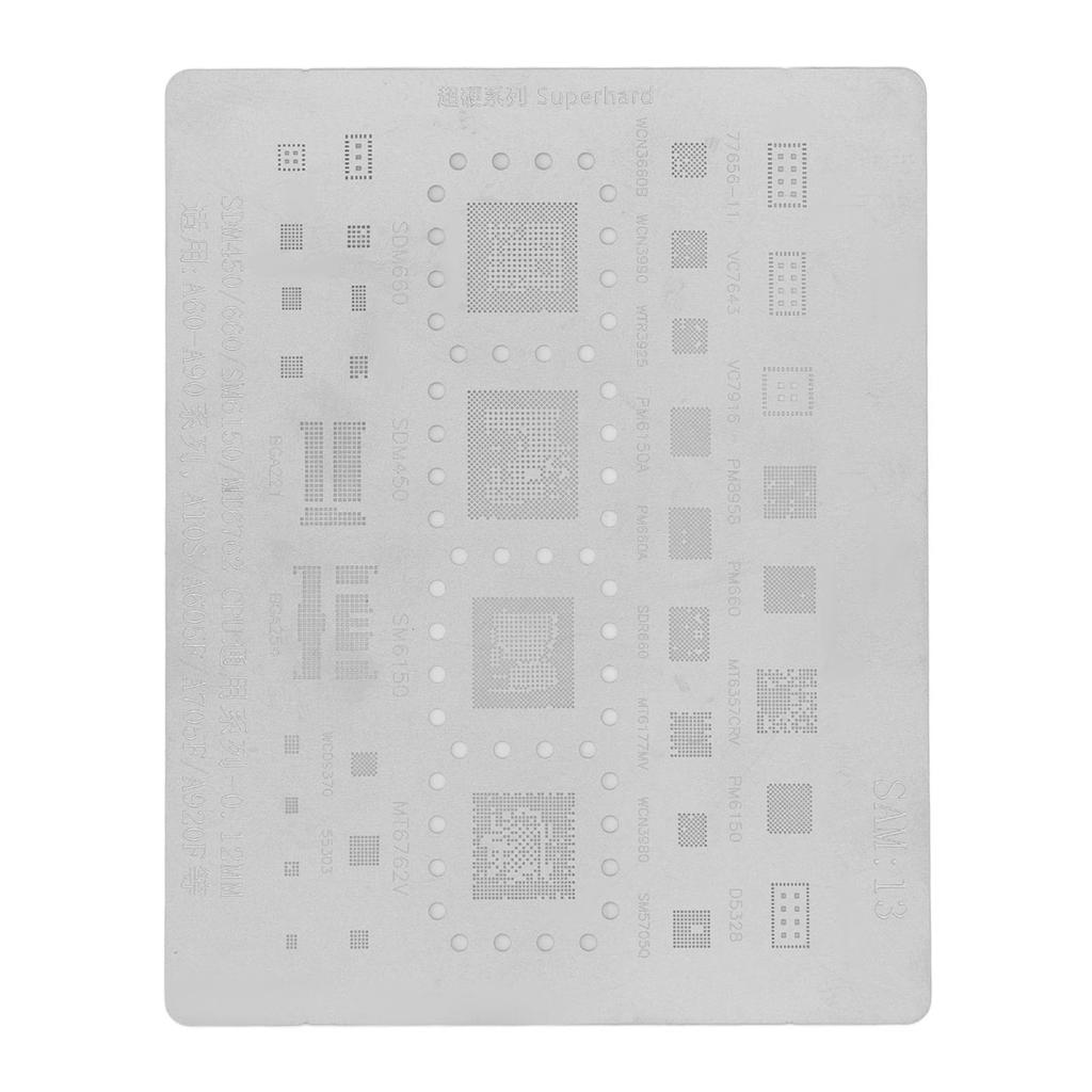 Phone CPU BGA Reballing Stencil Reball Rework Template Screen for Samsung A60‑A90