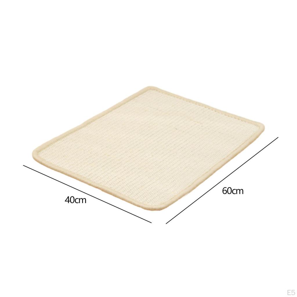 Cat Scratch Mat Horizontal Wear Resistant Furniture Protector Sisal Scratching Pad Kitten
