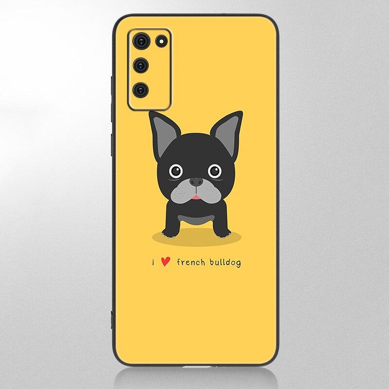 Cute Brindle Frenchie Puppy Case For Samsung Galaxy A12 A02S A22 A32 A52 A72 A71 A51 A41 A31 A21 A11 A50 A70 A10S A20S Cover