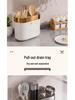 Premium Wall-Mounted Chopstick Holder & Drain Tray for Kitchen Storage