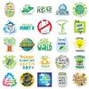 50 Earth-Friendly Stickers: Environmental Slogans & Cartoon Logos for Graffiti and Decoration