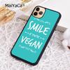 MaiYaCa Vegan Food Vegetarians VEGGIE Quotes Phone Case For iPhone 17 Air 16 15 plus 11 12 13 14 pro max  coque