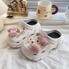 Summer Versatile Girls' Thick-Soled Slippers New Bowknot Camellia Design EVA Croc-style soft-soled non-slip sandals