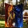 1PC Mortal Kombat Outdoor Blanket Lightweight Flannel, Soft & Warm, All Season Use for Sofa