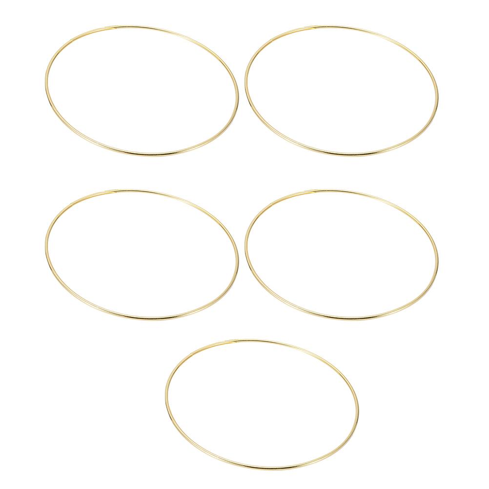 

10/15/20/30cm Metal Ring Dreamcatcher Hoop Rings DIY Circles Round Wooden Wind Chimes For Outside DIY Handmade 15X15CM золотистый