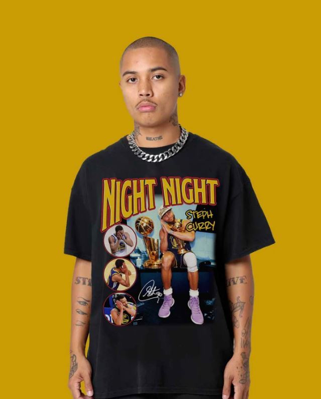 Steph Curry t shirt,Stephen Curry Night Night Vintage Shirt, Basketball t shirt Unisex T-Shirt XXXL