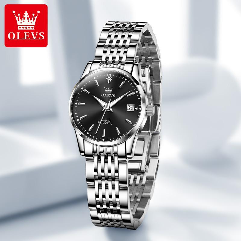 Oulisi Damen Dünne Automatische Mechanische Uhr - Schlichtes Design