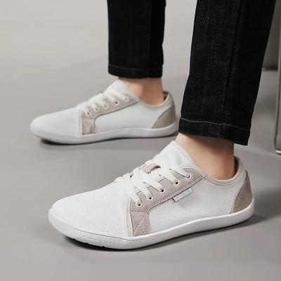 BKQUWide Barefoot Shoes for Unisex Outdoor Running Zero Drop Casual Sneaker Minimalist Shoes