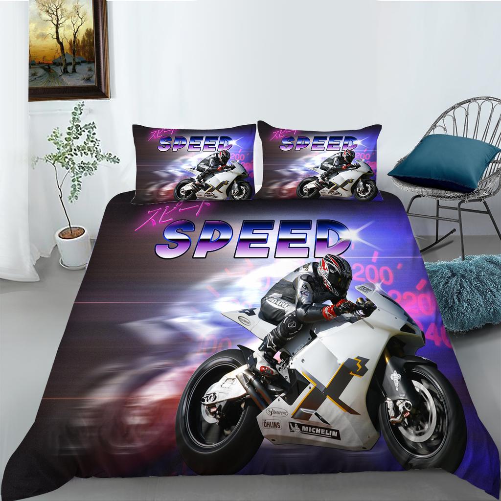 Skull Printing Bedding Cover Suit Comforter Cover Set Cool Duvet Cover Boy Man Single Size Polyester Bed Clothes