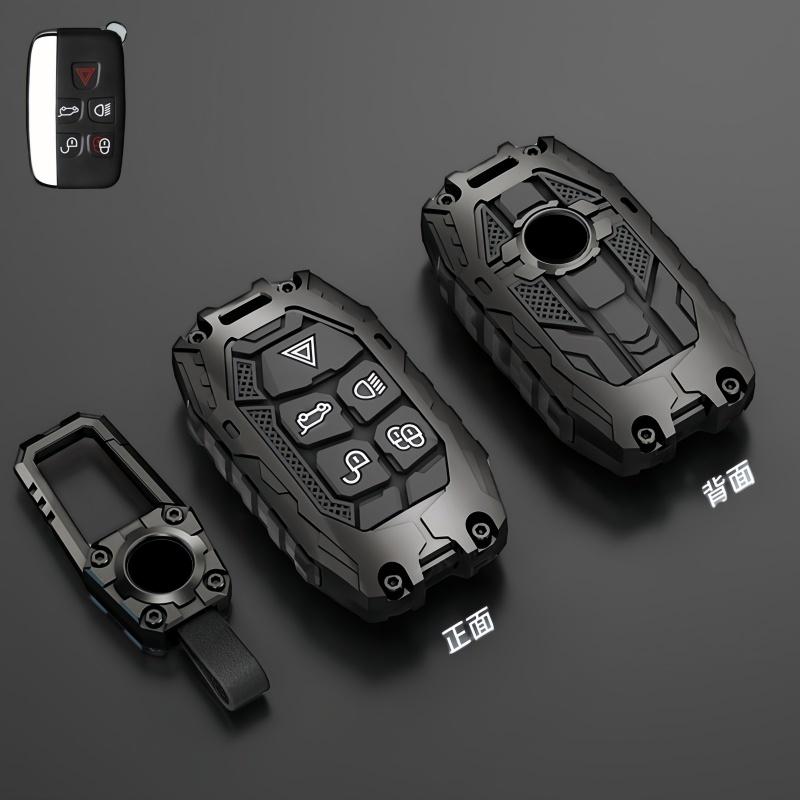 Metal Car Remote Key Cover Case Holder Shell Chain Fob For Land Rover New RangeRover Sport Evoque Freelander Velar Discovery LR5