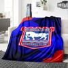 Ipswich Town FC Print Flannel Blanket High Quality Warm Comfortable Cover for All Seasons Perfect for Gifts Home Decor