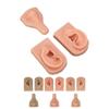 Silicone Piercing Practice Model Simulation Soft Flexible Nose Ears Model for Display Teaching