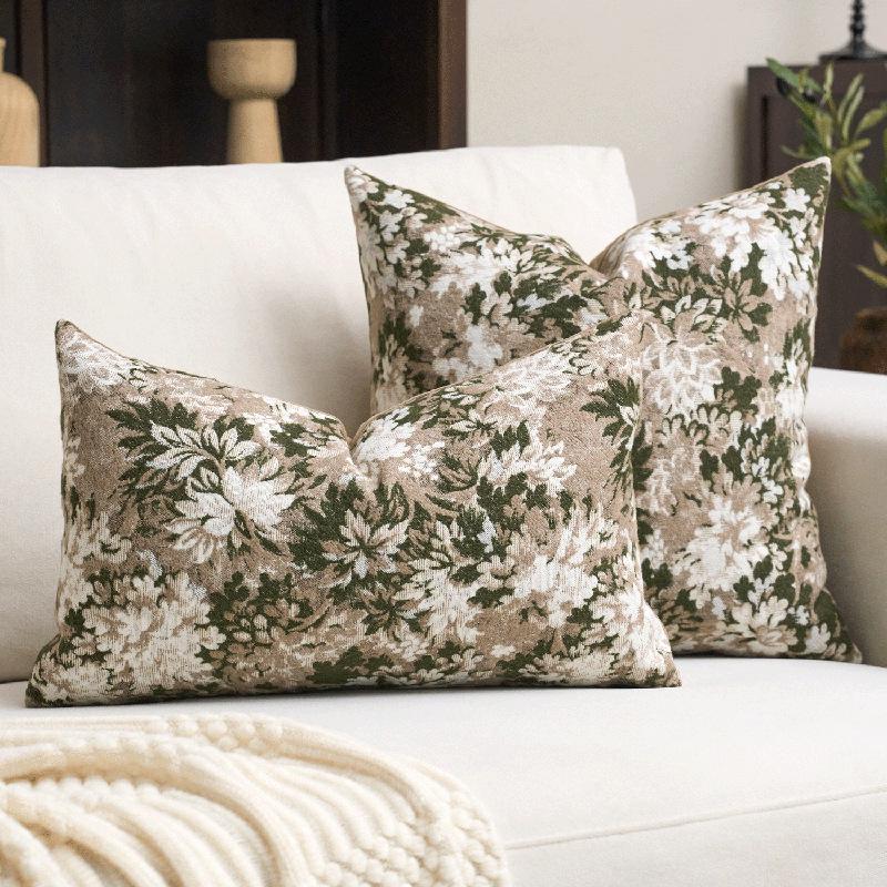 Floral Retro Farmhouse Style Sofa Cover - Decorative Living Room/Bedroom, 1 Piece Without Pillow Core