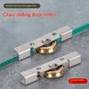 New 4PCS Stainless Steel Copper Roller 8mm Sliding Glass Door And Window Pulley Window Decoration Hardware Accessories