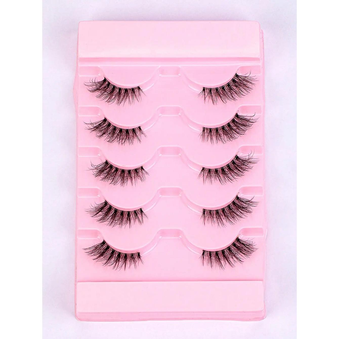 Ресницы 5 пар искусственных норковых ресниц кошачий глаз — фото 5