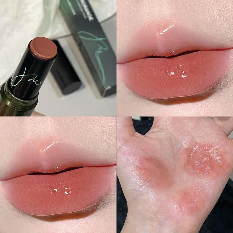 Ceramic Glow Essence Multi-Stick: Moisturizing, Hydrating Clear Lipstick & Cheek Blush for Yellow Skin with Watery Mirror Finish.