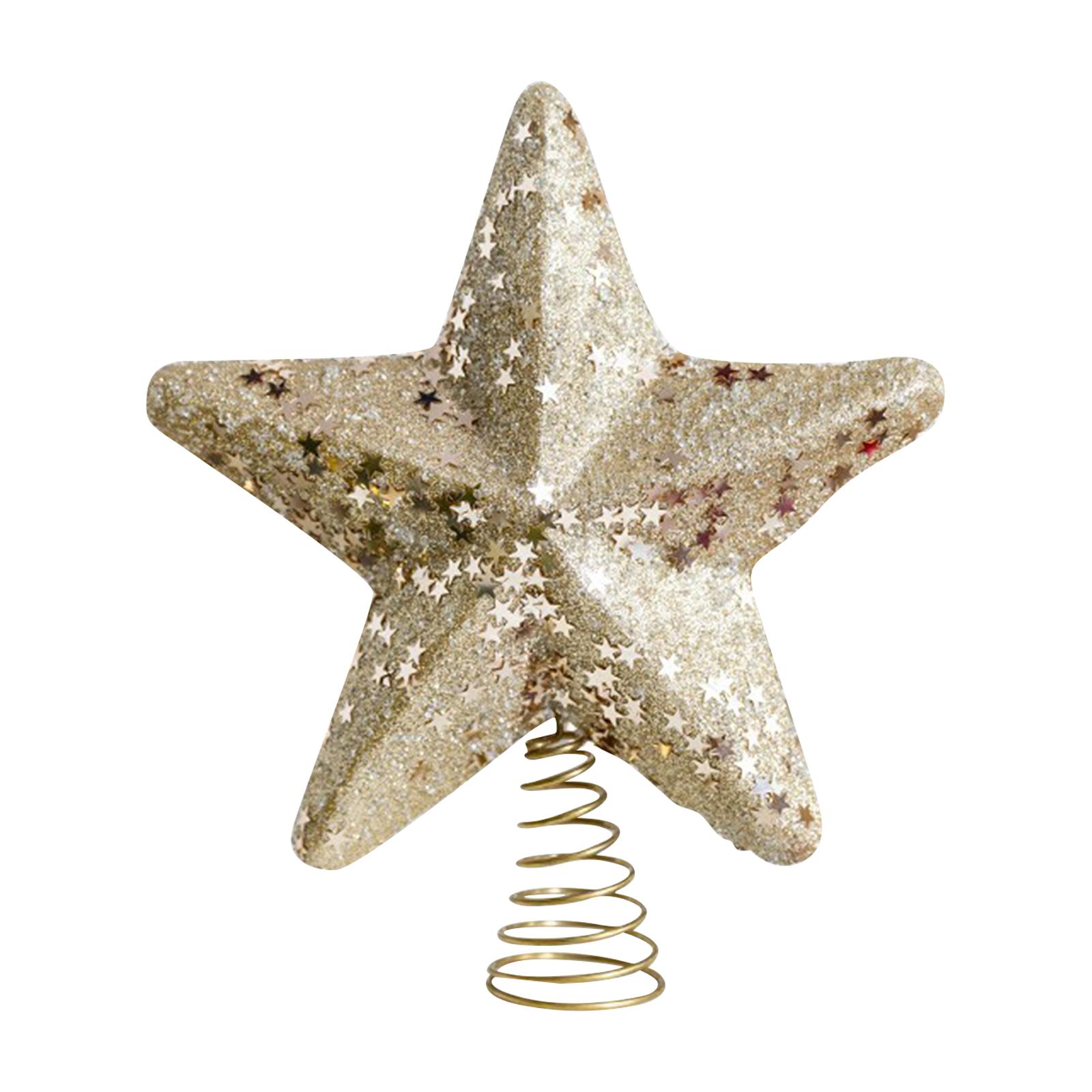 

Плюшевое украшение на верхушку рождественской елки, Рождественское украшение для вечеринки, Украшение для дома One Size золотой