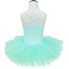 Kids Girls Ballet Dance Tutus Sleeveless Tulle Sequins Ballerina Dancewear Swan Lake Performance Costume Dance Dress Tutu Dress