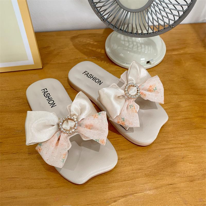 Girls Shoes - Sandals - Versatile Slip-on Non-slip Soft-soled Slippers 24-25
