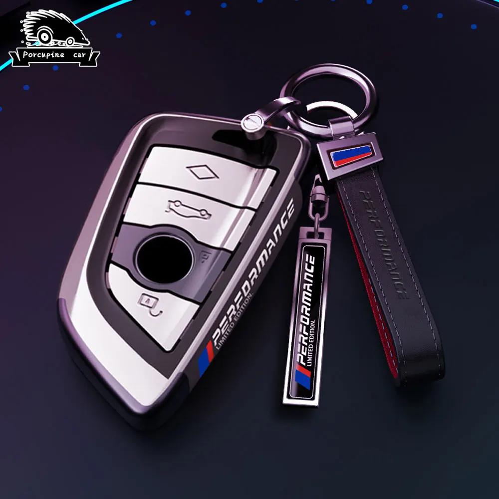 BBKJ7 PC plating Car Remote Key Case Cover Shell Fob For BMW X1 X3 X4 X5 X6 F15 F16 G30 G20 3 5 7 Series G01 G02 G05 G11 G32 F48 F39