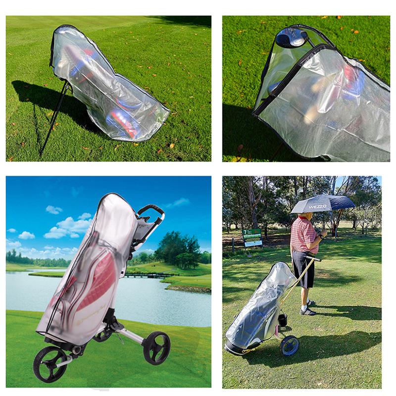 1 Stück Golftaschenabdeckung mit Reißverschluss Wasserdicht Große Kapazität Golfbag Regenschutz Langlebig Staubdicht Outdoor Golftaschenzubehör Platzzubehör