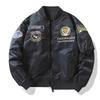Spring and Autumn Air Force Pilot Jacket Male Tiger Embroidered Baseball Suit Large Size Coat Cargo Jacket