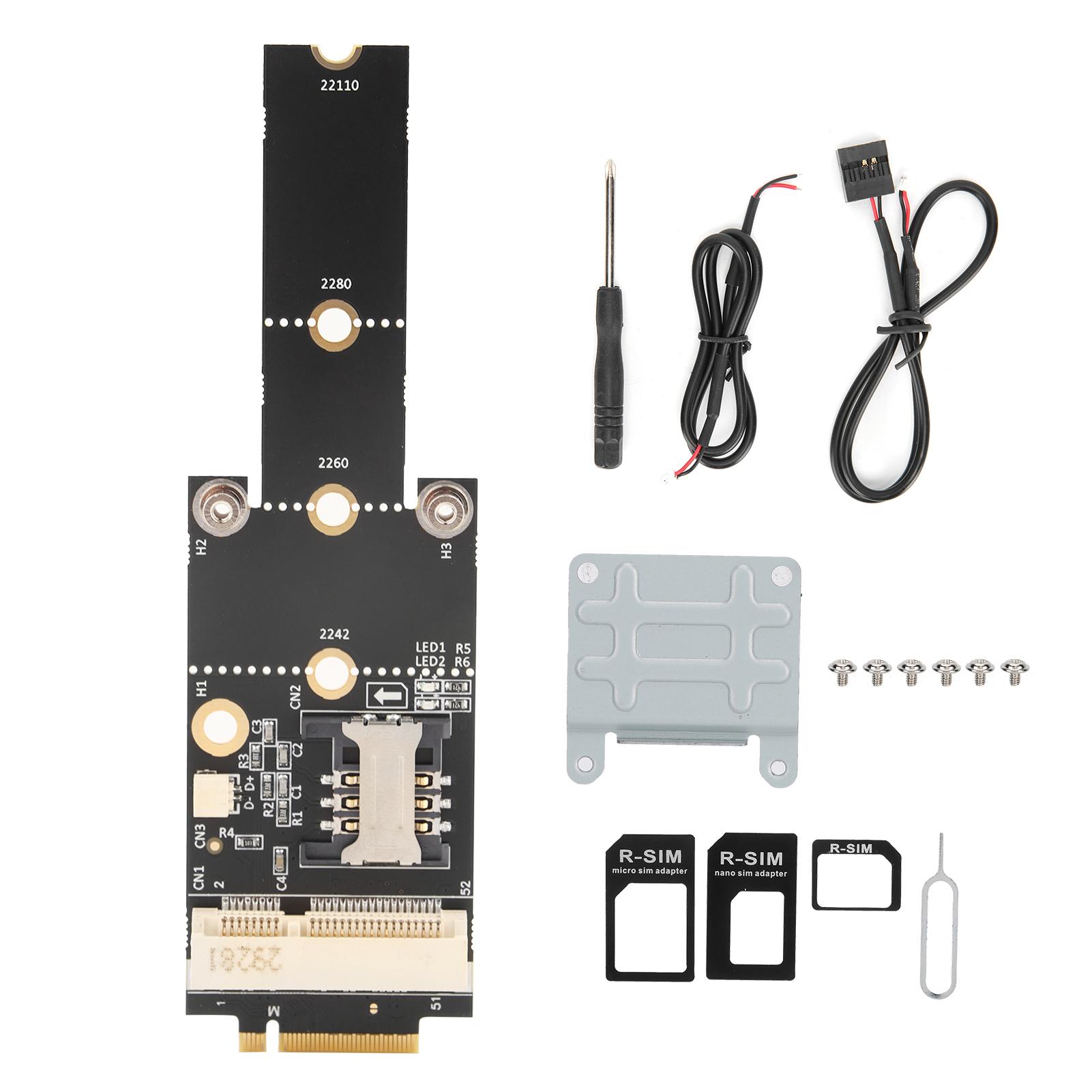 

Адаптерна плата Mini PCIE на NGFF(М.2) Мережевий конвертер Key M для Win10872000Linux