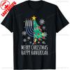 Merry Chrismukkah Happy Christmas Hanukkah TShirt Fashion Streetwear ONeck ShortSleeve Cotton Unisex Tops New Arrival