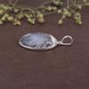 Oval Cabochon Dendrite Agate Pendant Solid 925 Sterling Silver Gemstone Pendant Without Chain Jewelry For Women or Girls - 5.72 Gms
